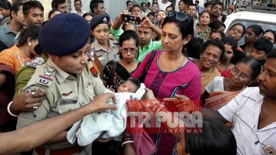 2 days old baby recovered alive from Agartala drain, critical at IGM